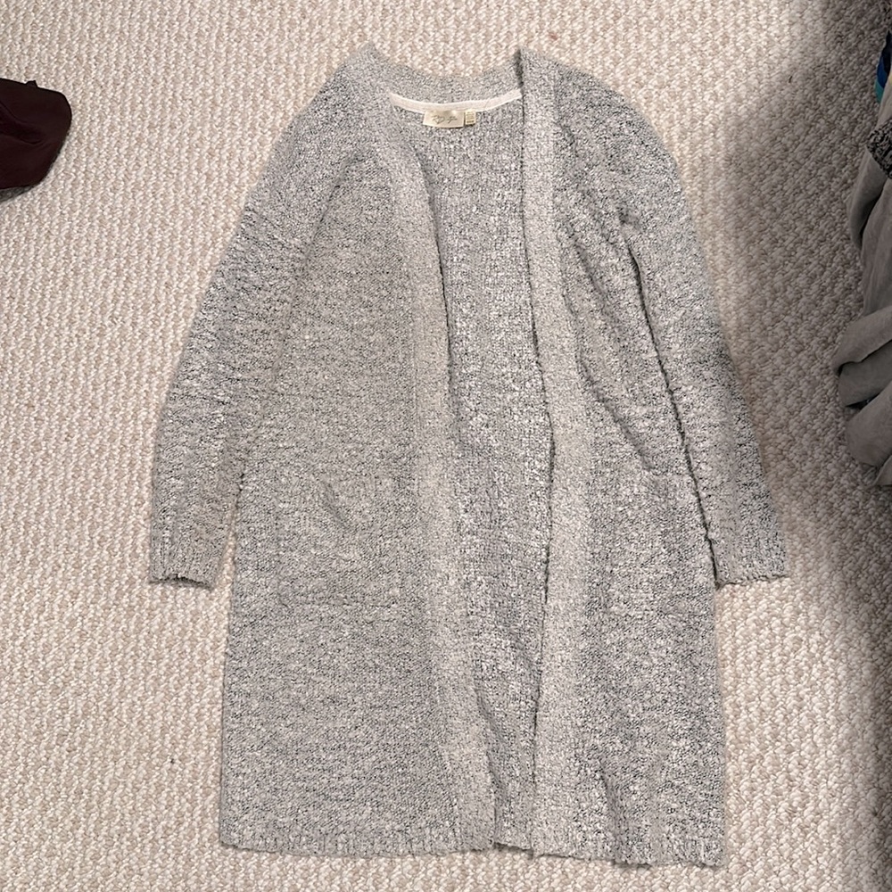 Gently used cardigan gray